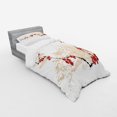 thumbnail image 3 of Ambesonne Grunge Bedding Set 4 Pcs, Japan Sakura Flowers, Queen, Beige White Red, 3 of 3