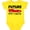 Yellow, variant on Inktastic Future Pit Crew Red Race Car Boys or Girls Baby Bodysuit