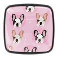 thumbnail image 1 of 4 Pcs Square Cabinet Handle Cupboard Knob Drawer Pulls Handle French Bulldogs Drawer Knobs with Screws Furniture Decoration, 1 of 5