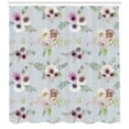 thumbnail image 3 of Ambesonne Anemone Flower Shower Curtain, Shabby Bridal, 69"Wx70"L, Multicolor, 3 of 3