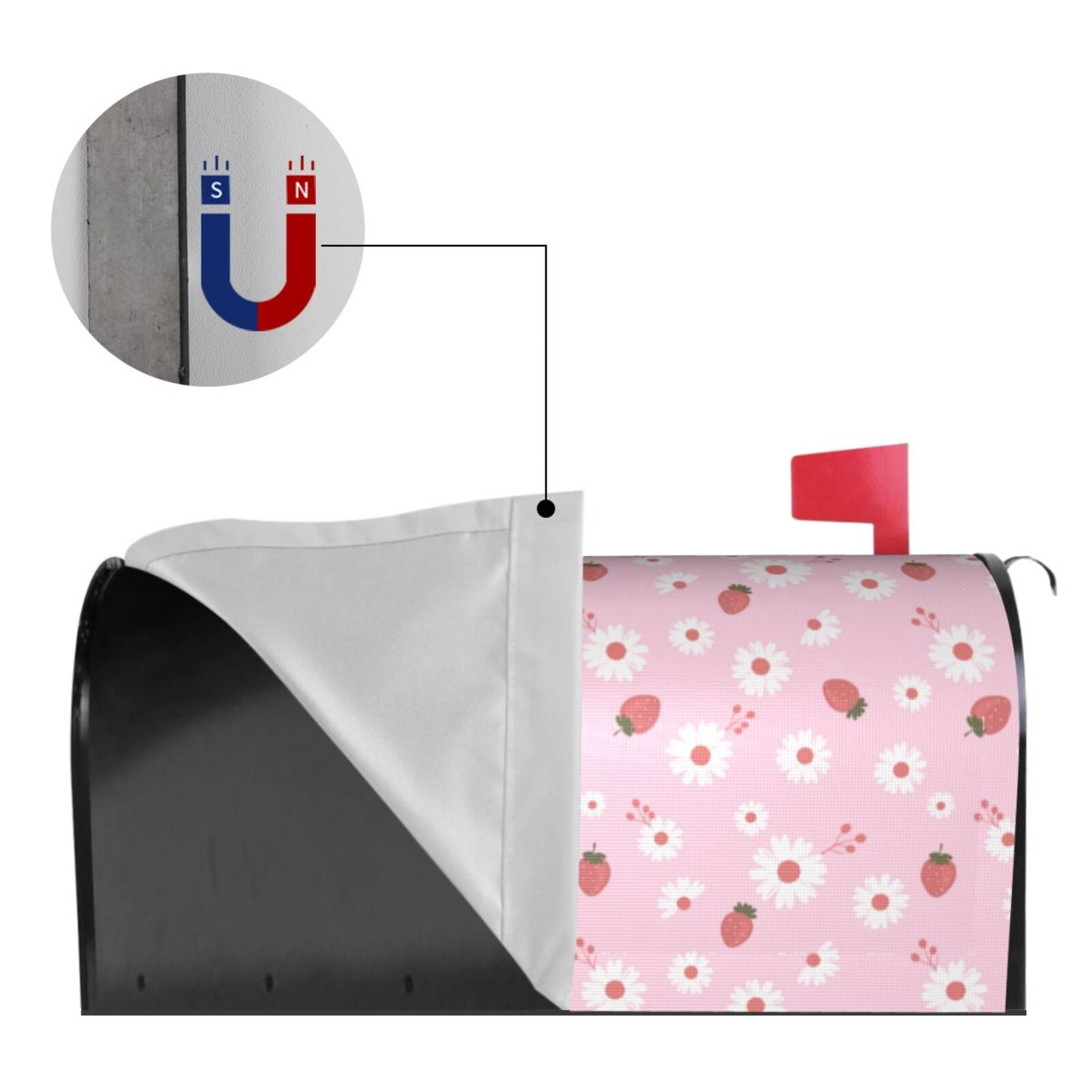 Kdxio Magnetic Mailbox Cover 21x18 in Mailbox Cover Outdoor Decoration Holiday Mailbox Covers for Home Garden Yard-21x18 in