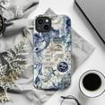 thumbnail image 6 of Ocean Life Collage Phone Case, Blue & White Shark Jellyfish Starfish Design, Protective Cover for iPhone 17 16 15 14 13 12 11 Pro Plus Mini, 6 of 6