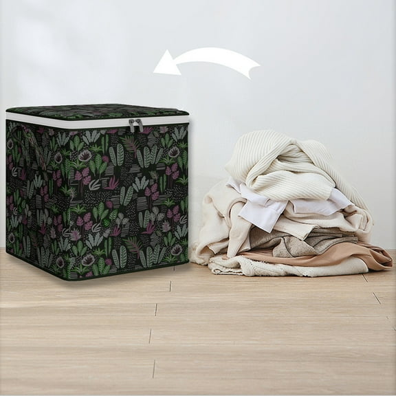 Clearance Under $5! InsCrazy Storage Bags for Clothes with Lids Storage With Reinforced Handles Double Zipper For Travel Bedroom Clothes Comforter Blankets and Pillows Storage Bags