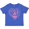 thumbnail image 3 of Inktastic Breast Cancer Awareness Heart Words Boys or Girls Toddler T-Shirt, 3 of 5