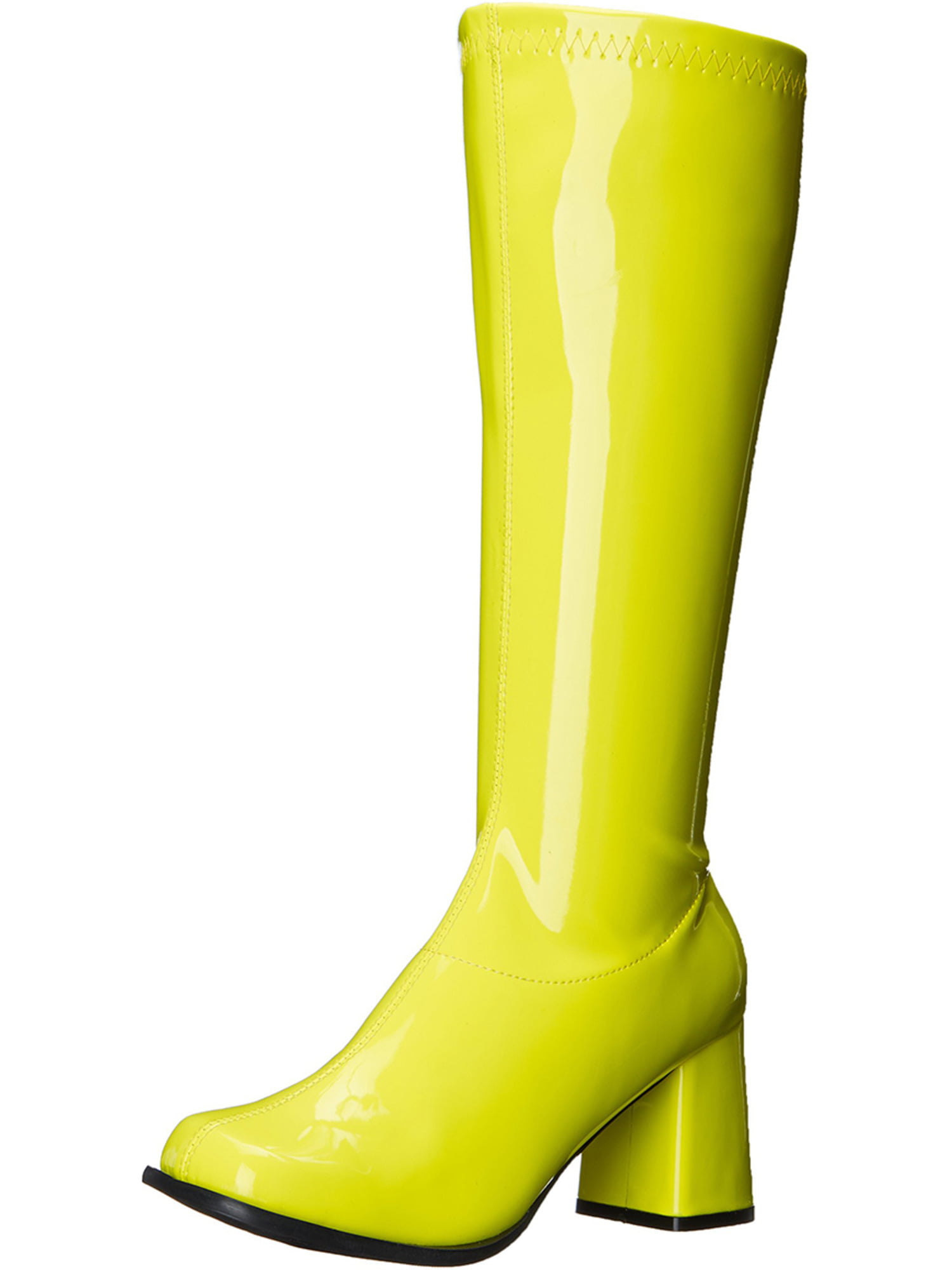 Womens Neon Yellow Shoes Stretch Go Go 