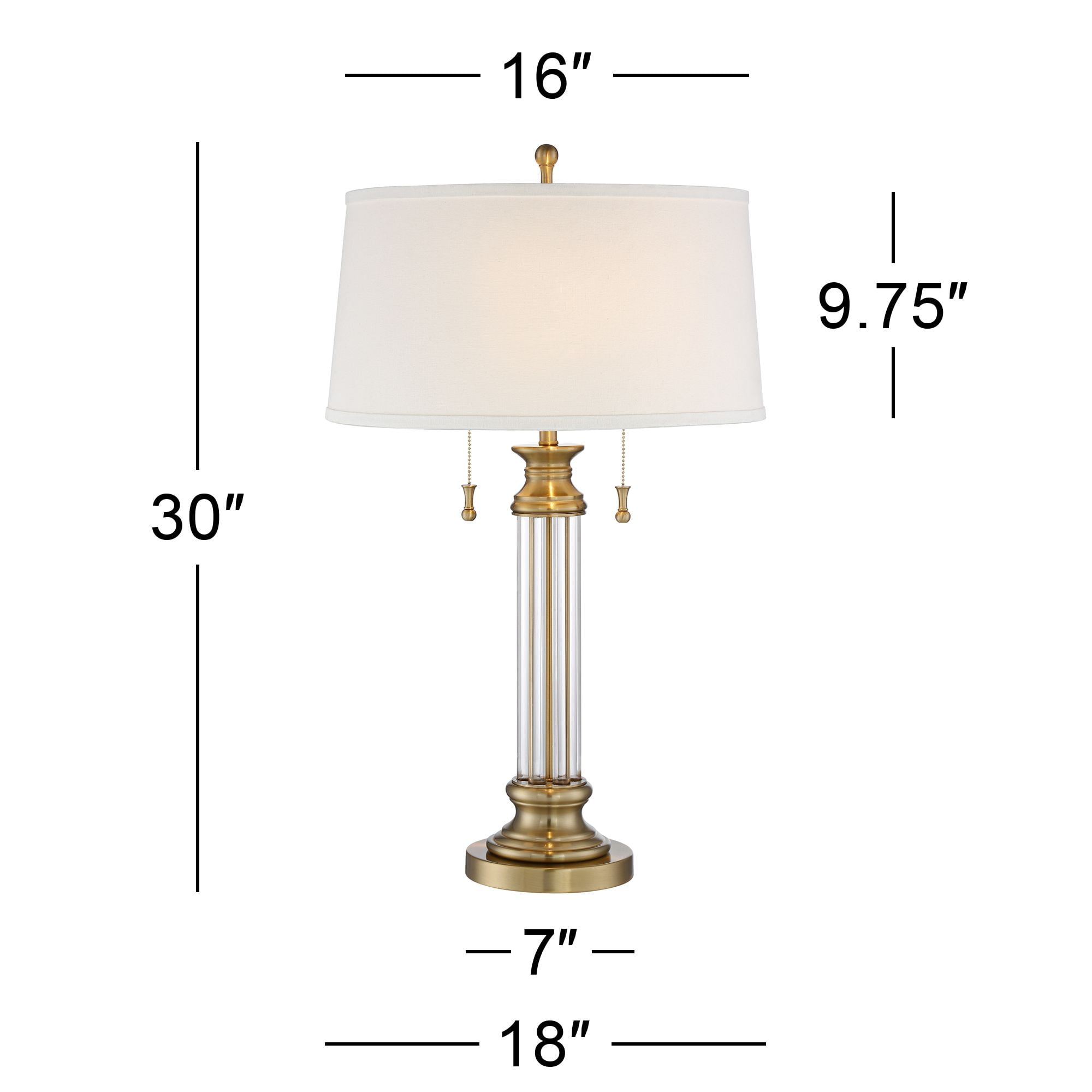 Vienna Full Spectrum Jordan Brass and Crystal Traditional Table Lamp -  #139R8