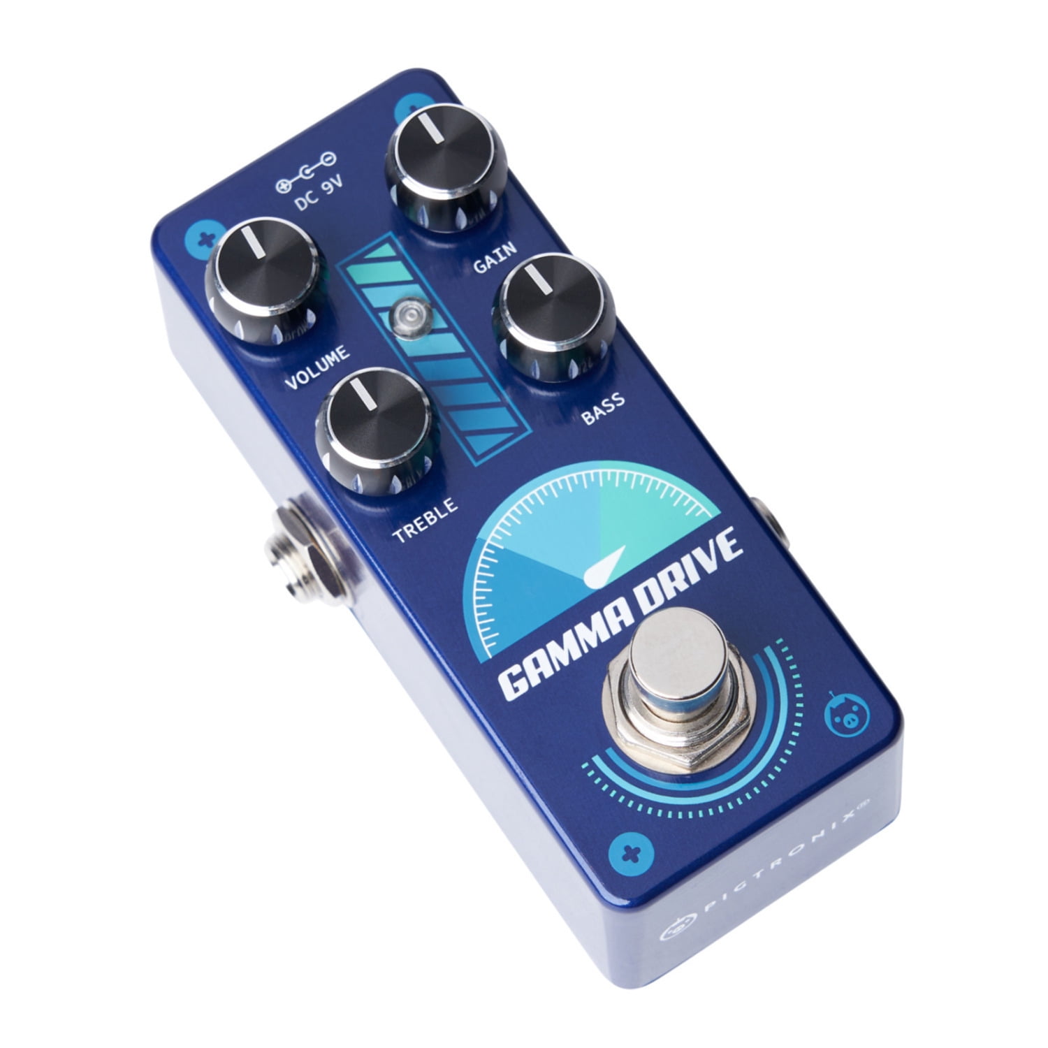 Pigtronix Gamma Drive Overdrive Effects Pedal Blue