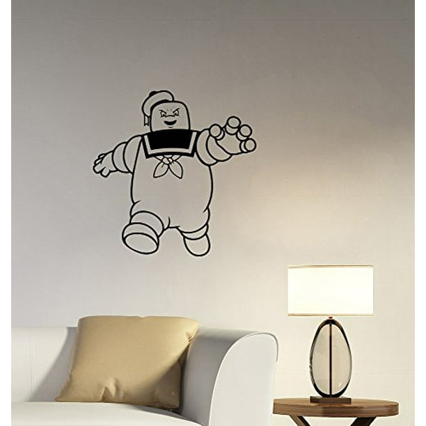 Marshmallow Man Wall Decal Removable Vinyl Sticker Art Decorations For Home Living Kids Room Bedroom Office Decor Ideas Ghs2 Com - Wall Decal Ideas For Living Room