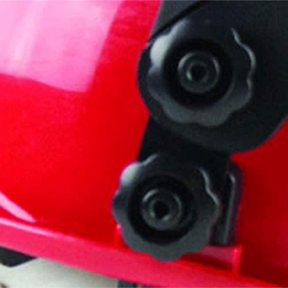 Sellstrom Face Shield - DP4 Series - 9" x 12.125" x 0.060" Window - Clear AF with Shade 6 IR Flip Visor - Universal Hard Hat Slot Adaptor Headgear - with Chin Guard