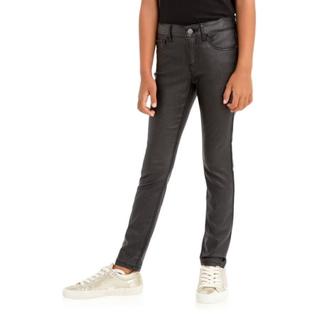 Jordache Sparkle Coated Skinny Jean (Little Girls, Big Girls & (Best Coated Skinny Jeans)