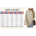 thumbnail image 5 of TEMOFON Long Sleeve Tops for Women Casual Turtleneck Pullover Fall Loose Tunic Lightweight Sweaters Knit Tops for Lady with Pocket, 5 of 8