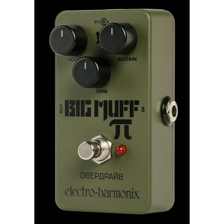 - Electro-Harmonix EHX Nano Green Russian Big Muff Distortion Pedal