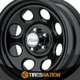 thumbnail image 4 of PACER 297B BLACK SOFT 8 17X9 5X120.7 0ET 83.82CB GLOSS BLACK WHEEL Fits select: 1991-2003 GMC SONOMA, 1995-1997 GMC JIMMY, 4 of 5