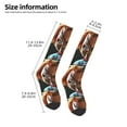 thumbnail image 3 of Saiise Chucky Aw Funny Socks Men Women Boys Kids Adults Novelty Graphic Crew Tube Socks Crazy Design Casual Dress Socks for Sports,Running,Travel, 3 of 7