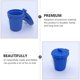 thumbnail image 3 of EeaseMX 2 botes de basura en miniatura, modelo de casa miniatura (plateado y azul), 3 of 8