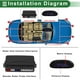 thumbnail image 3 of Sistema de radar de reversa universal para automóviles Unique Bargains, sensores de estacionamiento de reversa, detección de distancia, 4 sensores de estacionamiento, alarma y recordatorio., 3 of 7
