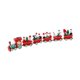 thumbnail image 3 of Juego de decoración de regalos, adorno navideño de tren de madera para el hogar, vacaciones, escaparate 31 x 3 x 55 cm, 3 of 9
