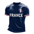 thumbnail image 2 of 2026 France Soccer Jersey Men, French Jersey Soccer Short Sleeve Fan Tee, Football T-Shirt, Plus Size Available, Maillot De France Adult Casual Sports Training Summer Tee for Adult, 2 of 10