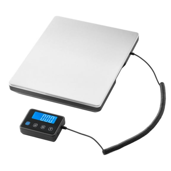 Skymirror Digital Postal Scale LCD Display Heavy Duty Stainless Steel Shipping Scale High Accuracy 200Kg/0.01Kg Rechargeable Mail Package Postage Scale