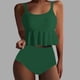 thumbnail image 1 of Traje de baño vintage estampado para mujer, traje de baño conservador, traje de baño de bikini con falda de playa estampada para mujer, traje de baño de nailon para mujer, 1 of 5