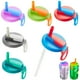 thumbnail image 1 of Tapas para latas de refresco con pajitas, paquete de 6 unidades, silicona reutilizable DIPESI, 1 of 6