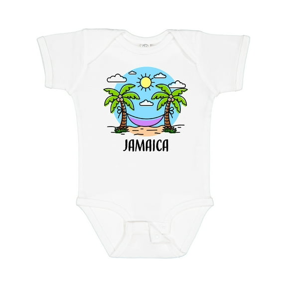 Inktastic Summer Vacation in Jamaica Boys or Girls Baby Bodysuit