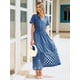 thumbnail image 2 of Vestido largo sencillo para mujer, estilo bohemio de verano, con bolsillos, color azul, talla L, 2 of 7