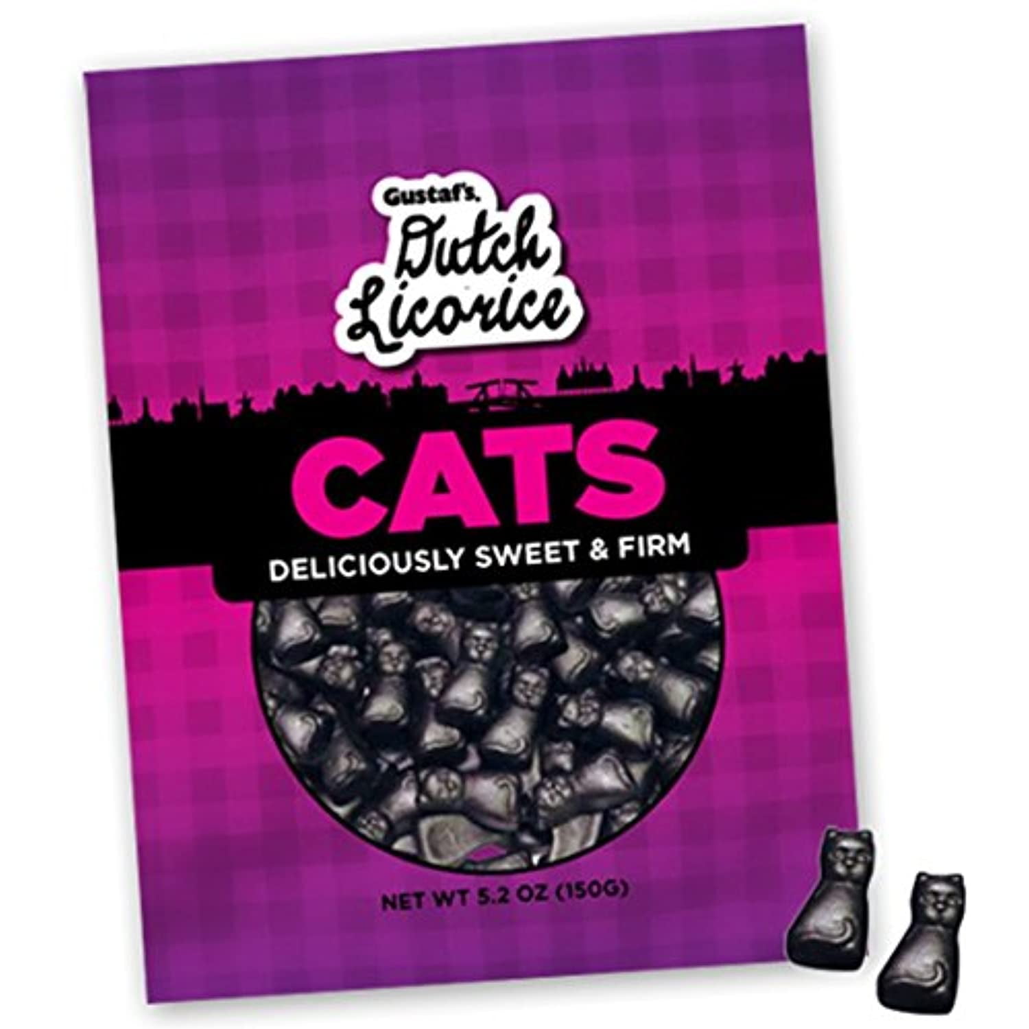Gustafs Traditional Dutch Licorice Cats, 5.2 Oz Retail Bag