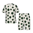 thumbnail image 1 of Balery Abstract Green Polka Dot Conjunto de Pijama Infantil de Manga Corta con Estampado – Ropa de Dormir de Algodón Suave-Large, 1 of 6