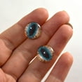 thumbnail image 4 of Brown and Teal Cat Glass Eyes, 4 of 11