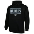 thumbnail image 2 of Men's Fanatics Black Las Vegas Raiders Big & Tall Pop Pullover Hoodie, 2 of 3
