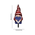 thumbnail image 3 of Patriotic Gnome Garden Stake Ornament, Red White Blue 4th Of July Outdoor Yard Art Decor Independence Day, 3 of 6