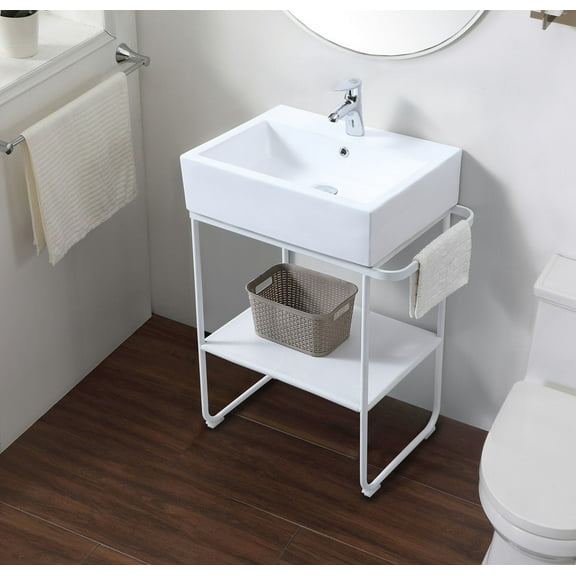 Maven 25" White Single Bathroom Vanity