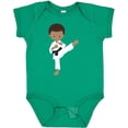 thumbnail image 3 of Inktastic African American Boy, Karate Pose, Black Belt Boys Baby Bodysuit, 3 of 5
