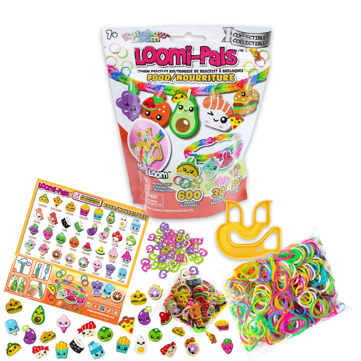 Rainbow Loom Loomies Food Figurines 4 pack