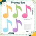 thumbnail image 2 of Music Note Glitter Cutouts - 100Pcs Colorful Music Notes Themed Paper Cut-Outs Musical Notes Shaped Paper Die Cut for Concert Party Baby Shower Home School Classroom Bulletin Border Wall Decoration, 2 of 7