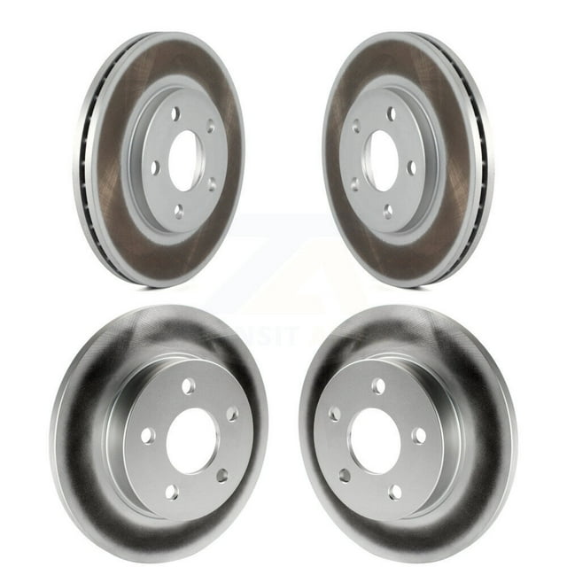Genius Front Rear Coated Disc Brake Rotors Kit for Car Chevrolet Malibu Pontiac G6 with 276mm Diameter Rotor KG-100714