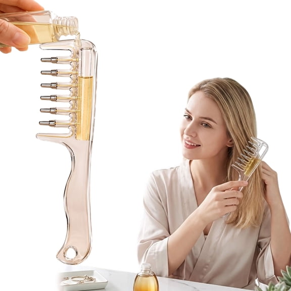 Root Comb Applicator Bottle, 2027 New Hair Oil Applicator, Refillable Scalp Oil Applicator Comb