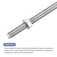 thumbnail image 4 of 2Pack M6 x 250mm Fully Threaded Rod with 4 Pack Hex Nuts, 1.25mm Thread Pitch 304 Stainless Steel, 4 of 6