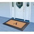 thumbnail image 2 of A1HC Natural Rubber & Coir 24x39 Monogrammed Doormat For Front Door, Anti-Shed Treated Durable Doormat for Outdoor Entrance, Heavy Duty, Low Profile, Easy to Clean, Long Lasting Front Porch Entry Rug, 2 of 7