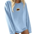 thumbnail image 1 of Gibobby Sudaderas para Mujer Sudadera suéter de otoño(Azul celeste,CH), 1 of 4