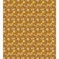 thumbnail image 3 of Ambesonne Yellow Brown Duvet Cover Set, Round Retro Daisies, Queen, Amber Dark Yellow, 3 of 6