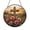 Acrylic 3.5 Inch, variant on Sunset Cross Stained Glass Suncatcher Round Window Hanging Scenic Ocean and Floral Panel for Home Decor Faith Inspired