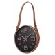 thumbnail image 1 of Reloj de pared dorado redondo de 12 pulgadas con pantalla grande y cinturón de PU, 1 of 5