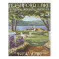 thumbnail image 2 of Rushford Lake, New York Scene (1000 Piece Puzzle, Size 19x27, Challenging Jigsaw Puzzle for Adults and Family, Made in USA), 2 of 4