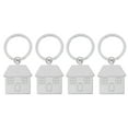 thumbnail image 1 of Miangastore 4pcs Adorable House Keychain Home Key Chains Bag Keys Hanging Pendants, 1 of 8