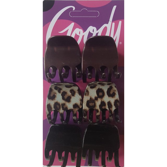 Goody Classics Medium Claw Clips, Basic Hair Clips, 6 Ct