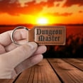 thumbnail image 6 of Keychain - Rectangle - Dungeon Master - Leather, 6 of 6