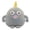 Gray, variant on Soft Yellow One-Eyed Monster Plush Pillow with Fang Teeth Cute Stuffed Animal Toy Novelty Cushion for Bedroom Couch Living Room Decor 9.84 In