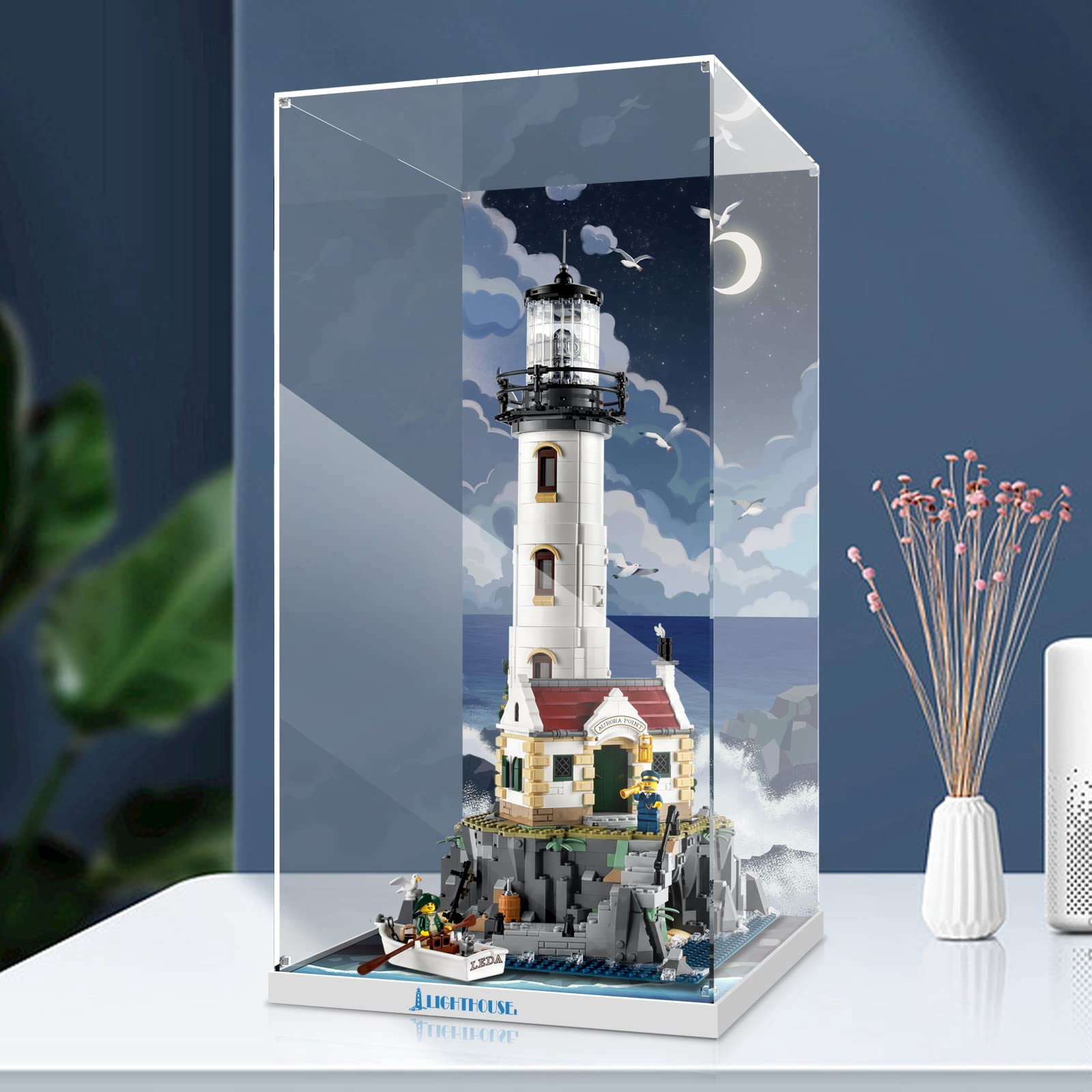 Acrylic Display Case for Lego 21335 Motorized Lighthouse(ONLY Display Case, the Model NOT included)